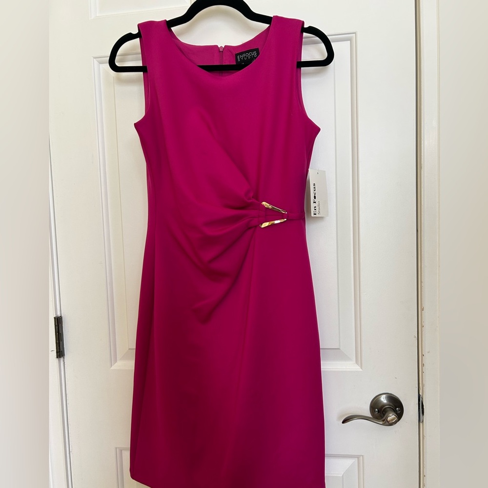 Enfocus Studio Fuchsia Backless Dress